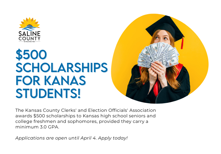 Saline County Clerk Encourages Students to apply for Scholarship Opportunity - News Image